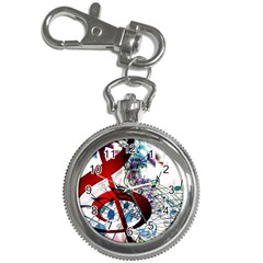 Music Treble Clef Sound Key Chain Watches