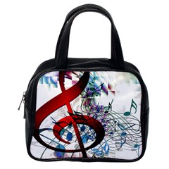 Music Treble Clef Sound Classic Handbag (one Side)