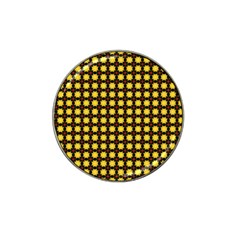 Yellow Pattern Green Hat Clip Ball Marker