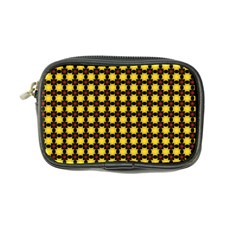 Yellow Pattern Green Coin Purse