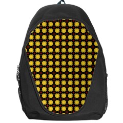 Yellow Pattern Green Backpack Bag