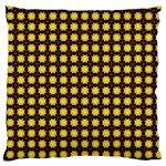 Yellow Pattern Green Large Flano Cushion Case (One Side) Front