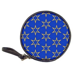 Star Pattern Blue Gold Classic 20-cd Wallets