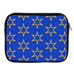 Star Pattern Blue Gold Apple Ipad 2/3/4 Zipper Cases