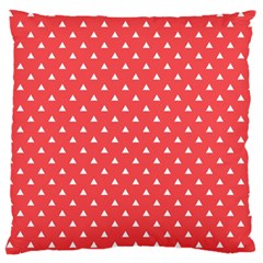 Safi Design Red Simple Pattern 13 Large Flano Cushion Case (one Side) by SpangleCustomWear