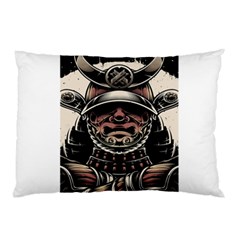 Samurai Oni Mask Pillow Case (two Sides) by Saga96