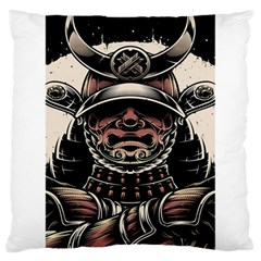 Samurai Oni Mask Large Cushion Case (two Sides) by Saga96