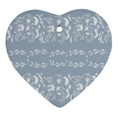 Fantasy Flowers Heart Ornament (two Sides) by Eskimos