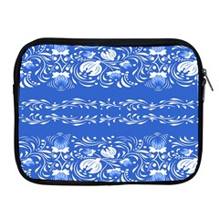 Blue Flowers Apple Ipad 2/3/4 Zipper Cases by Eskimos