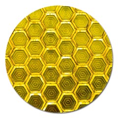 Hexagon Windows Magnet 5  (round) by essentialimage365