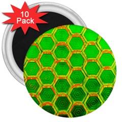 Hexagon Window 3  Magnets (10 Pack)  by essentialimage365