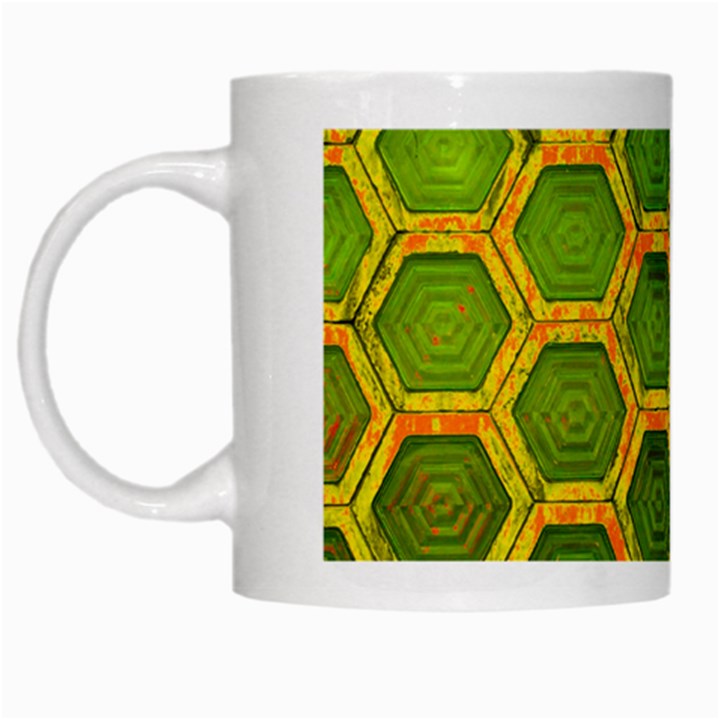 Hexagon Windows White Mugs