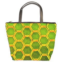 Hexagon Windows Bucket Bag by essentialimage365