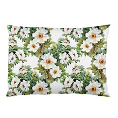 White Flowers Pillow Case