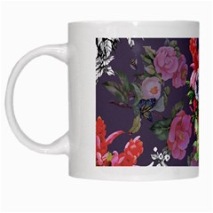 Purple Flowers White Mugs by goljakoff