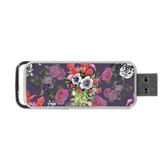 Purple Flowers Portable Usb Flash (two Sides) by goljakoff