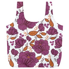 Pink Flowers Full Print Recycle Bag (xxl) by goljakoff