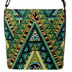 Native Mandala Flap Closure Messenger Bag (s) by goljakoff