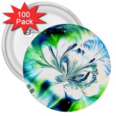 1lily 3  Buttons (100 Pack)  by BrenZenCreations