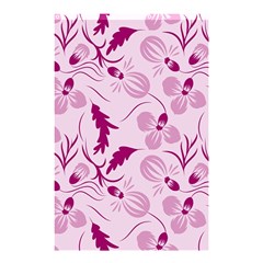 Dark Pink Flowers Shower Curtain 48  X 72  (small)  by Eskimos