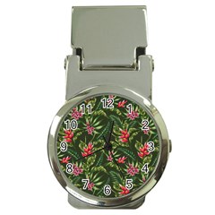 Tropical Flowers Money Clip Watches