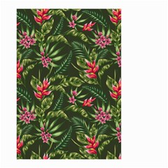Tropical Flowers Small Garden Flag (two Sides)