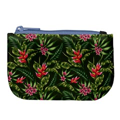 Tropical Flowers Large Coin Purse by goljakoff