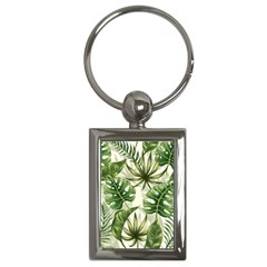 Tropical Leaves Key Chain (rectangle) by goljakoff