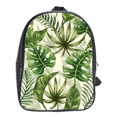 Tropical Leaves School Bag (large)