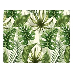 Tropical Leaves Double Sided Flano Blanket (large)  by goljakoff