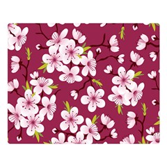 Cherry Blossom Double Sided Flano Blanket (large)  by goljakoff