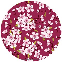 Cherry Blossom Wooden Puzzle Round by goljakoff