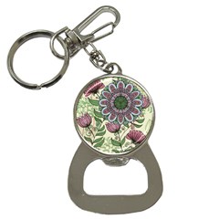 Mandala Flower Bottle Opener Key Chain by goljakoff