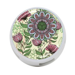 Mandala Flower 4-port Usb Hub (two Sides) by goljakoff