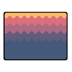 Flat Autumn Zigzag Palette Double Sided Fleece Blanket (small)  by goljakoff