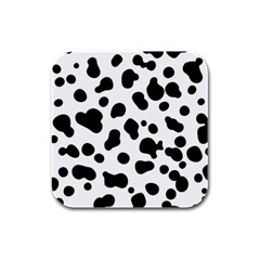 Spots Rubber Square Coaster (4 Pack)  by Sobalvarro