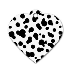 Spots Dog Tag Heart (one Side) by Sobalvarro