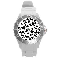 Spots Round Plastic Sport Watch (l) by Sobalvarro