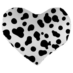 Spots Large 19  Premium Heart Shape Cushions by Sobalvarro