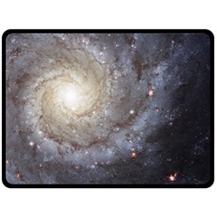 Spiral Galaxy Fleece Blanket (large)  by ExtraGoodSauce
