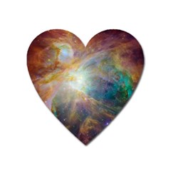 Colorful Galaxy Heart Magnet by ExtraGoodSauce