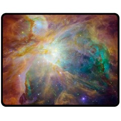 Colorful Galaxy Fleece Blanket (medium)  by ExtraGoodSauce