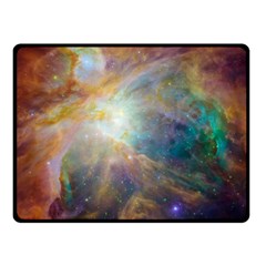 Colorful Galaxy Double Sided Fleece Blanket (small)  by ExtraGoodSauce