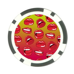 Hot Lips Poker Chip Card Guard (10 Pack) by ExtraGoodSauce