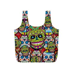 Sugar Skulls Full Print Recycle Bag (s) by ExtraGoodSauce