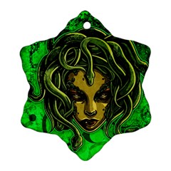 Medusa Snowflake Ornament (two Sides) by ExtraGoodSauce