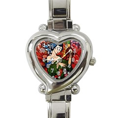 Geisha Geisha Heart Italian Charm Watch by ExtraGoodSauce