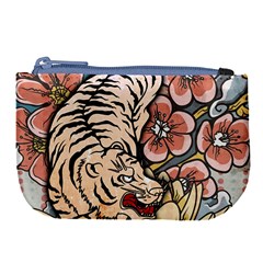 White Tiger Large Coin Purse by ExtraGoodSauce