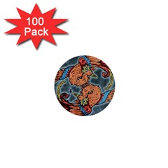 Chinese Phoenix 1  Mini Buttons (100 Pack)  by ExtraGoodSauce