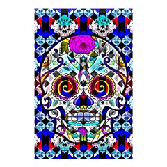 Sugar Skull Pattern 2 Shower Curtain 48  X 72  (small)  by ExtraGoodSauce